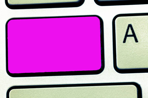Design business concept Empty copy space modern abstract background. Keyboard key Intention to create computer message, pressing keypad idea