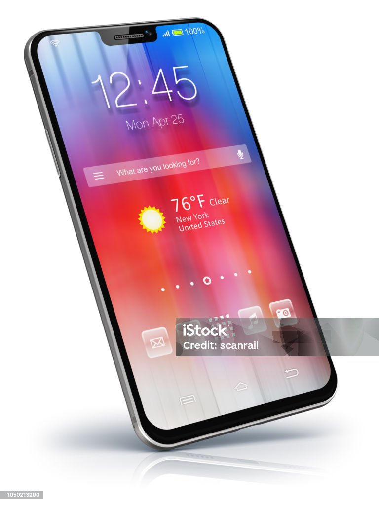 Smartphone à écran tactile moderne - Photo de Téléphone mobile libre de droits