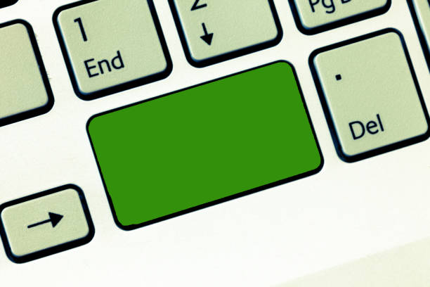 istock Design business concept Empty copy text for Web banners promotional material mock up template Keyboard key Intention to create computer message, pressing keypad idea 1050217052