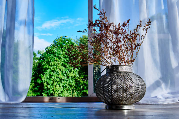 istock Vase with dry flowers. 1050220058