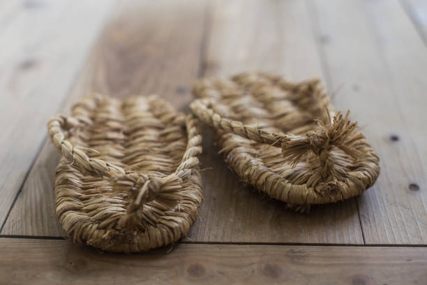 Japanese traditional straw sandals called Waraji in Japanese