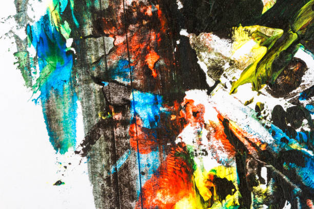 istock Abstract colorful hand painted background 1050229712