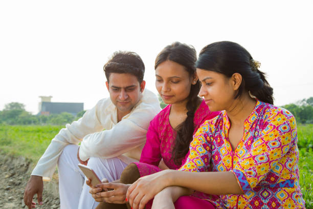 istock Friends using mobile phone - stock images 1050235422