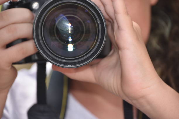 istock Close-up of a lens shot 1050241278