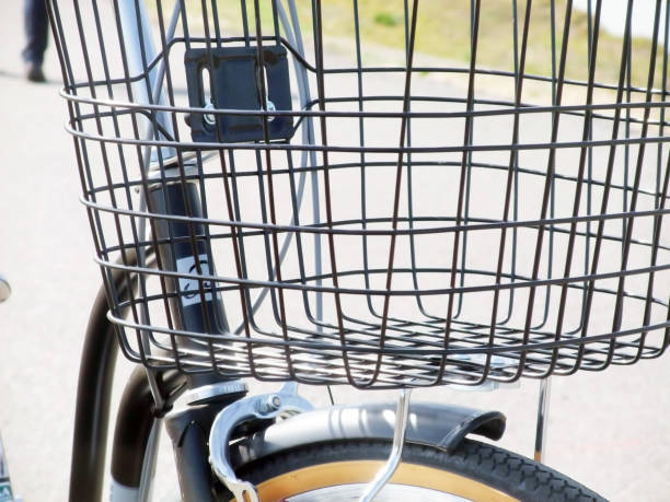 istock Basket of a bicycle 1050256120