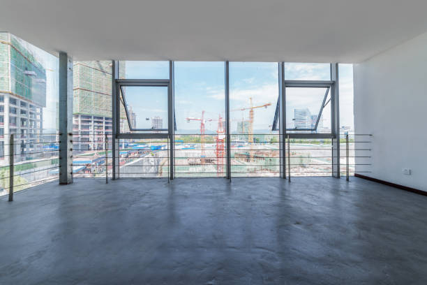 istock Empty rooms and buildings outside the window 1050257968