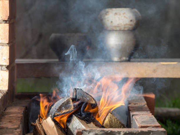 istock burning wood in the hearth 1050260908