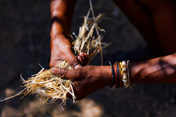 mani di lavoro in africa - erongo foto e immagini stock