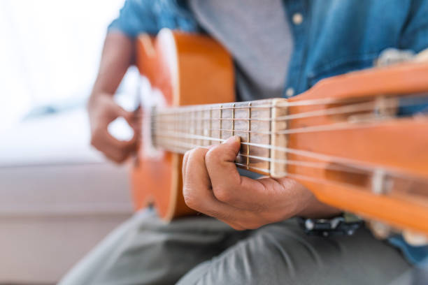 istock Man playing an acoustic guitar 1050264522