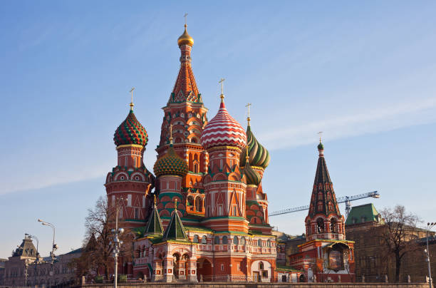 istock St. Basil's Cathedral on Red square, Moscow 1050277174