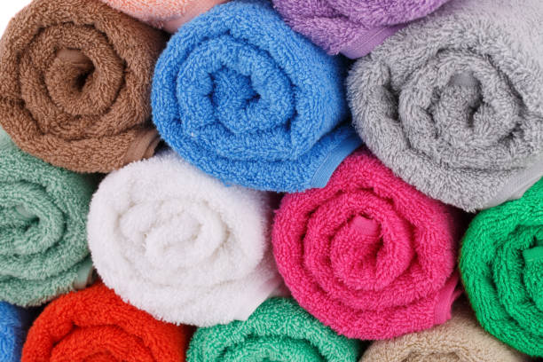 istock Colorful rolled towels 1050284558