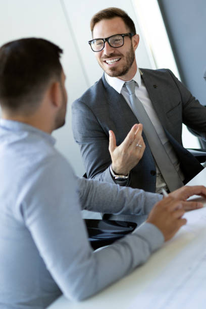 istock Business people having fun in modern office 1050287192