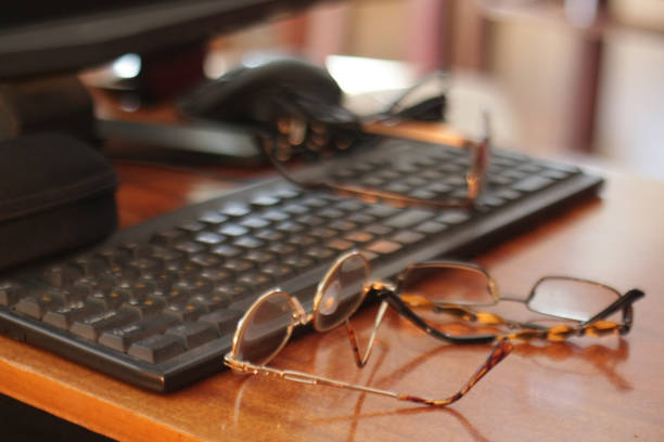 istock Three pairs of reading eyeglasses 1050287998