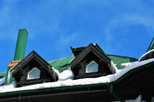 istock Building detail close up in winter time 1050300052