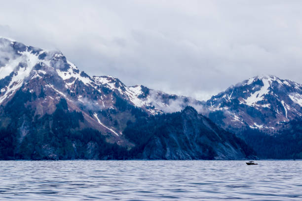 istock Mountain range and fjord 1050304094