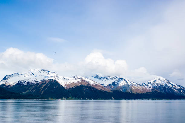 istock Mountain range and fjord 1050304198
