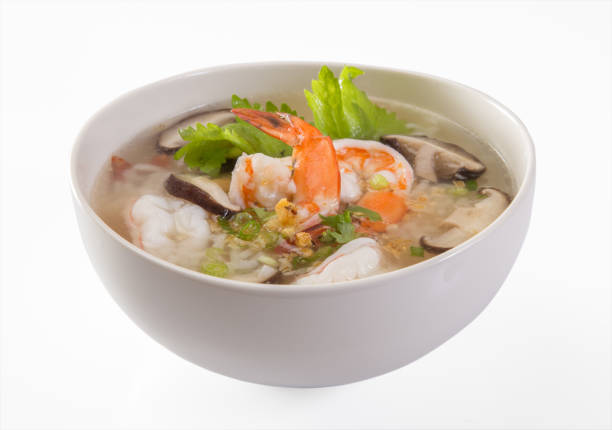 istock Thai Rice Soup With Seafood 1050308208