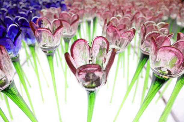 the Glassy flower at xmas lighting