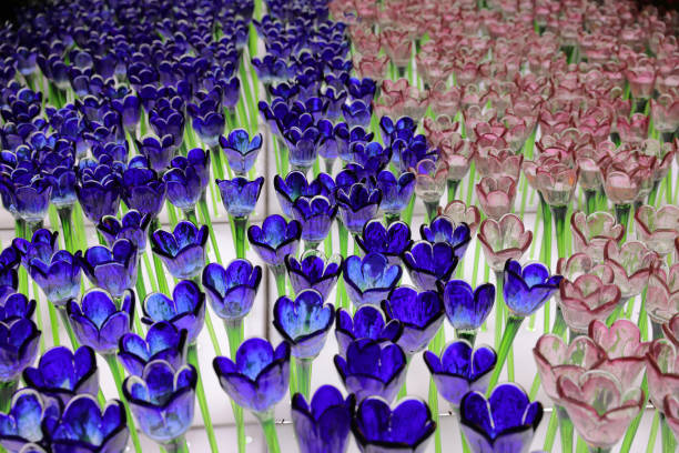 the Glassy flower at xmas lighting