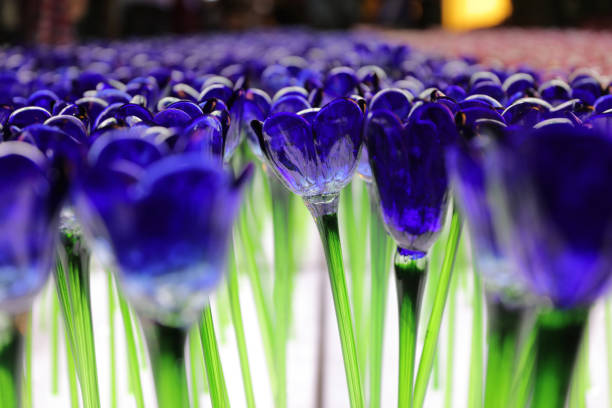 the Glassy flower at xmas lighting