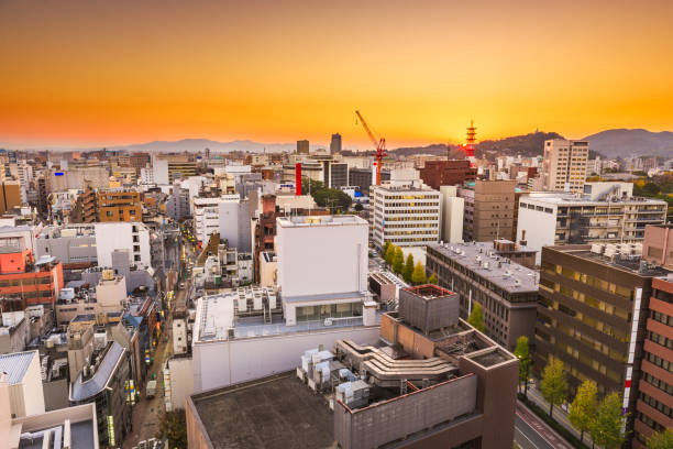 istock Kumamoto, Japan Skyline at Dusk 1050311148