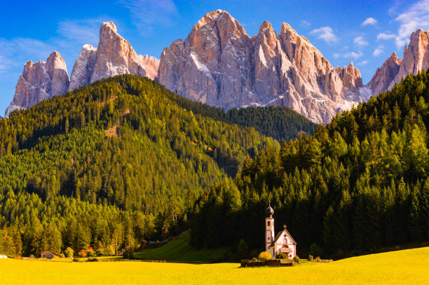 istock Geisler Odle Peak with church 1050311840