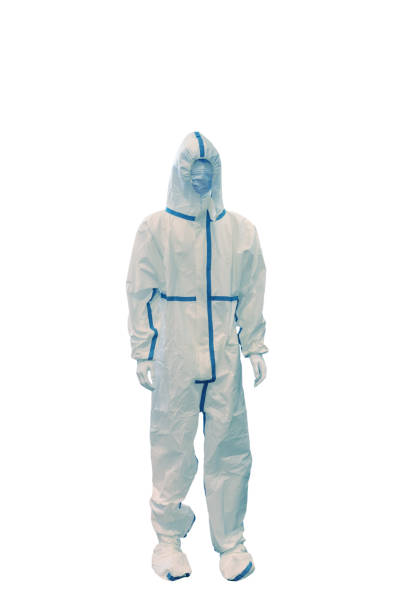 istock Medical protective clothing isolated on white 1050330506