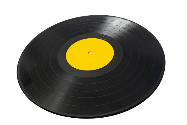 istock Music acetate black and yellow center 1050333450