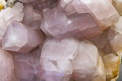 Background texture of crystals shot close-up