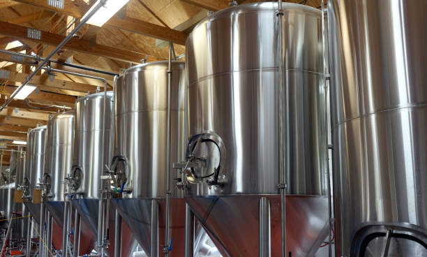 Brewery Tanks - fotografia de stock