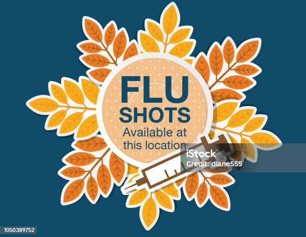 Flu Shot Pattern Fall Flu Shot Vaccination Design Element Stock Illustration - Download ...