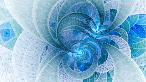 istock Fantasy colorful chaotic fractal texture. 1050395902