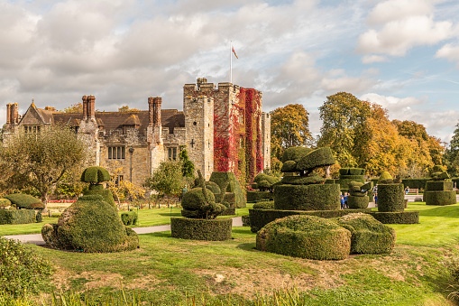 Hever Castle is located in the village of Hever, Kent, near Edenbridge, 30 miles south-east of London, England. It began as a country house, built in the 13th century. From 1462 to 1539, it was the seat of the Boleyn family