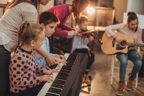 istock Children in music school 1050399298