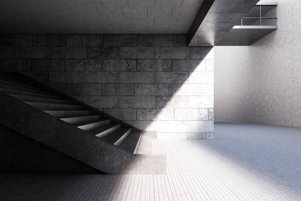 istock Modern business building exterior with staircase 1050407890