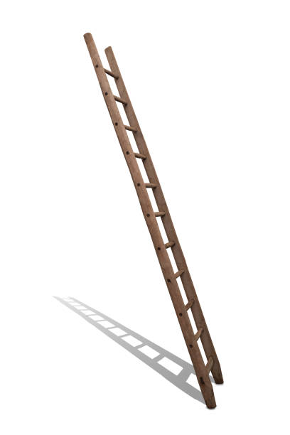 istock ladder, wood, free, freestanding, hovering, standing, climbing 1050410352