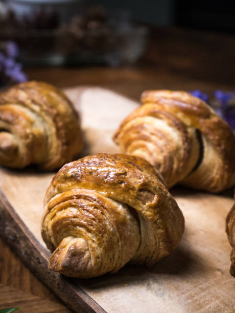 istock Fresh croissant a flaky, viennoiserie pastry. 1050413846