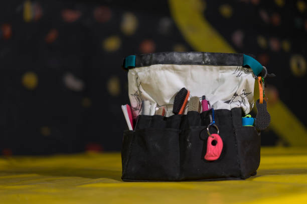 istock Climbing magnesium for dry hands in a bag 1050416280