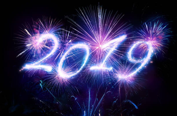 istock Happy New Years 2019 With Fireworks 1050425924