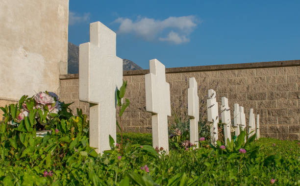 istock crosses in the cemetery 1050442606