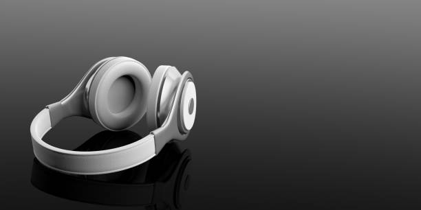 3d rendering pair of wireless headphones