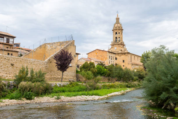 istock panoramic views of medieval village at la rioja, Spain 1050447796