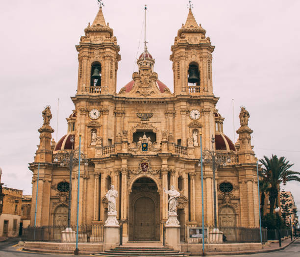 istock View to Zabbar Parish Church, Malta 1050448416