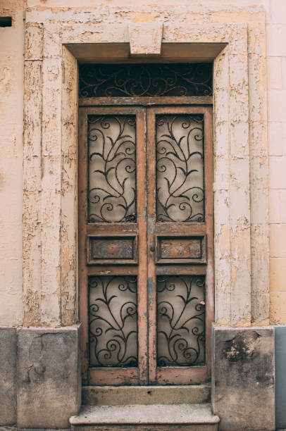 istock Maltese old brown door, Malta 1050448454
