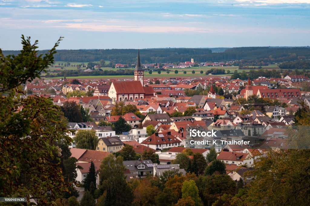 Mindelheim. Kleinstadt im Allgäu im Süden von Deutschland - Lizenzfrei Altstadt Stock-Foto