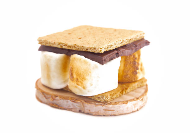 istock A Homemade Smore Isolated on a White Background 1050461488