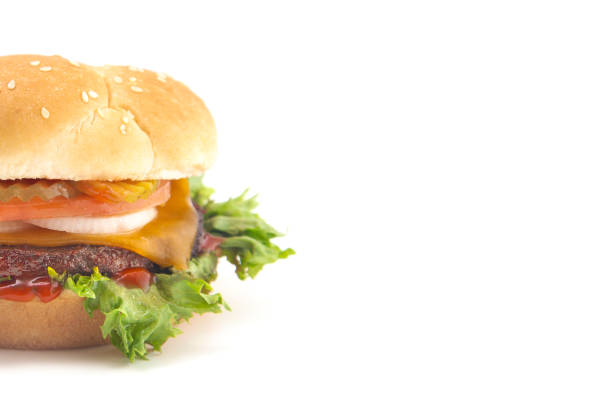 istock A Perfect Beef Hamburger with All the Fixings on a White Background 1050461536