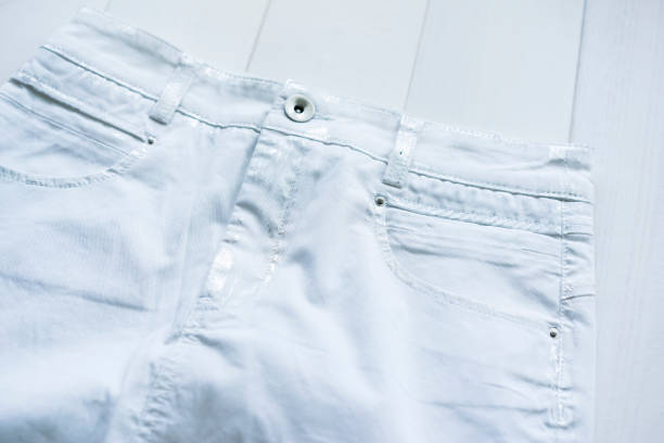 istock White woman's jeans waist detail 1050466478