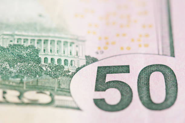 istock Close up of 50 dollar banknote 1050485268