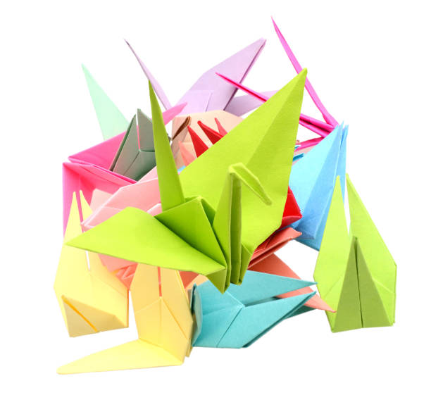 istock Origami crane bird papers 1050490320